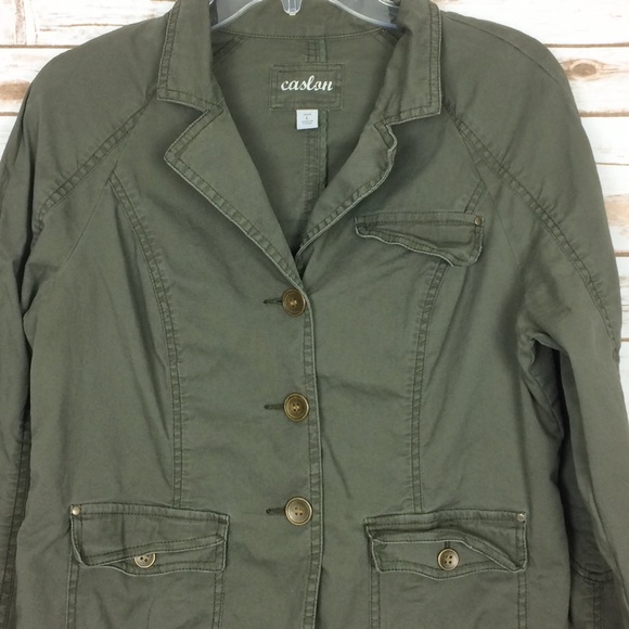 Caslon army green utility jacket - Picture 2 of 8
